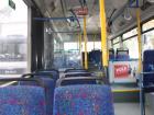 A view from inside a Rehovot bus before it gets crowded