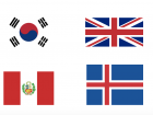 Can you match these flags with the correct countries, which my students have learned about?