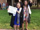 Getting my degree along with my best friend -- we loved learning about world cultures and languages in college