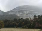 Mont Salève in the fog. 