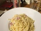 Creamy pasta carbonara 