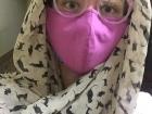 I feel silly when I wear my pollution mask!