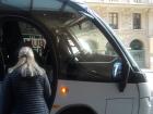 The driver of this tour bus took us around the city of Barcelona and explained the history, architecture, landscape, and much more