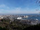 The view from the mountain Montjuïc