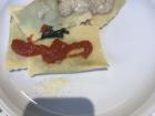And these are our raviolis right before I ate them all! Yum!