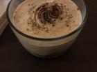 This was my postre (dessert): a delicious coffee mousse