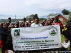 Valerie and her students at Conservation Heritage-Turambe