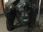 Artists at Inshuti made a gorilla out of rubber tires