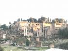 View of some ancient Roman ruins.