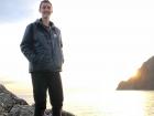 On a rock in Cinque Terre.