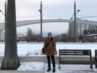 Standing on the bridge that divides North and South Mitrovica