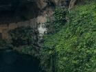 Cenotes, or cave pools, are common in the region and were considered sacred to the Mayan people