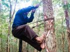 Our guide, Don Sebero, learned the art of harvesting the sap from gum trees from his father and grandfather