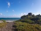 El Castillo, or The Castle, is part of the Mayan ruins of Tulum along the coast of the Caribbean Sea