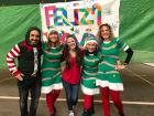 The teachers at my school and I dressed up for the holiday show at our school.