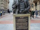 While walking around Bilbao, I found this sculpture of John Adams! Since I walk around a lot, I am always sure to have my water bottle with me to stay hydrated.