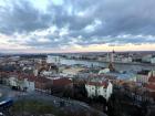 View of Budapest at sunset. It was so pretty!