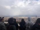 Lyon from the top of the Fouvière (a big church on a mountain in the west part of the city)