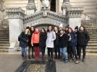 Dartmouth classmates and me in front of the Fouvière Cathedral