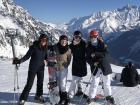 These three girls were the ones that I skied with all day