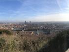 From the top of Fourvière Hill, you can see the entire city of Lyon 
