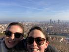 The top of Fourviere Hill on a sunny day lets you see far into the horizon 