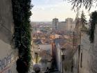 As you walk down the stairs from Fourviere Hill, you are treated to a wonderful glimpse of the city 