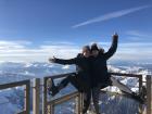 From the top of the mountain, you can see panoramic views of all of the Alps Mountain Range