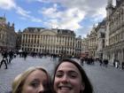 This is the "Grand Place," which is the famous square in Brussels that is lined with museums and government buildings