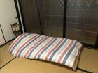 In Japanese ryokans, or inns, you sleep on a mattress that is on a bamboo floor