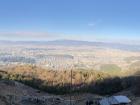 The view of Kyoto from the top of the mountain on New Year's Day