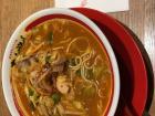 Ramen can also have various vegetable toppings