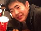 Hiroki eating lunch at Universal Studios Japan