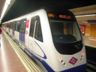 A Spanish metro train