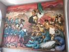 A mural depicting Benito Juárez, the most recognized figure in Mexican history