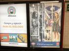 An ad celebrating the 100th year of the Madrid metro system