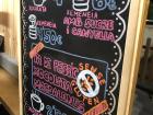 A sign written in Catalan - can you guess what it's advertising? 