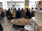 One of the huge pans of paella that we ate