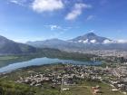 A birds-eye view of Ibarra from a hike near Yahuarcocha Lake