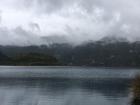 A view of Cuicocha on a cloudy day