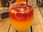 A strawberry passion fruit drink I had near Parque Pedro Moncayo