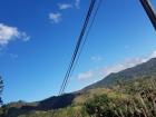 View of the mountians while traveling