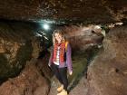 Climbing through the caves at Blarney Castle 