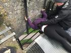 Kissing the Blarney Stone was a nerve-wracking experience! 