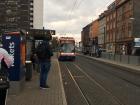 Arrival of a streetcar 