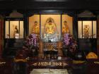 The inside of a temple in Taipei