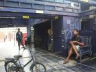 Resting after a bike ride to Blueprint Cultural & Creative Park in Tainan City