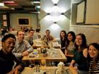 Eating dinner with Fulbright friends!