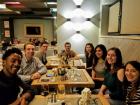 Eating dinner with Fulbright friends!