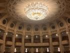 One of the many many chandeliers in the Palace of the Parliament